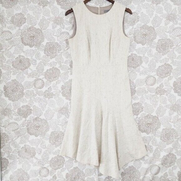 Classiques Entier Wool Blend Sleeveless Asymmetrical Midi Dress 6 - Picture 1 of 8